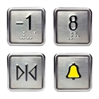 Наш ассортимент пополнился квадратными кнопками для лифтов