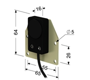 Индуктивный датчик, Sn 8 мм, PNP, замыкающий, NO, -25...+75 °C, 10...30 V DC, кабель ПВХ 3,5 мм/3x0,12/ 2 м.