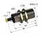 Индуктивный датчик, М30, L-80 мм, Sn 10 мм, заподлицо, PNP, -25...+75 °C, 12...30 V DC, кабель ПВХ 5,5 мм/3x0,35/ 2 м.
