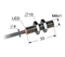 Индуктивный датчик, М8, L-33 мм, Sn 3 мм, заподлицо, PNP, размыкающий, NC, -25...+75 °C, 10...30 V DC, кабель ПВХ 4 мм/3x0,14/ 2 м.