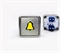 Кнопка приказа квадратная с двумя группами контактов. Cимвол: вызов диспетчера; код Брайля: отсутствует; материалы: нержавеющая сталь, алюминий, пластик; подсветка: нет; установочное место: 32,5 мм.